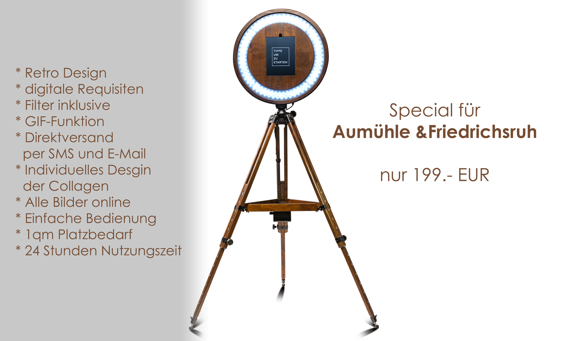 Fotobox in Aumühle und Friedrichsruh